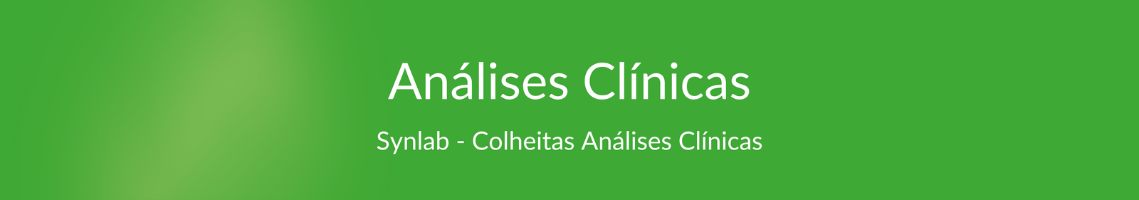 Análises Clinicas Banner 2025 Análises Clinicas Banner 2025